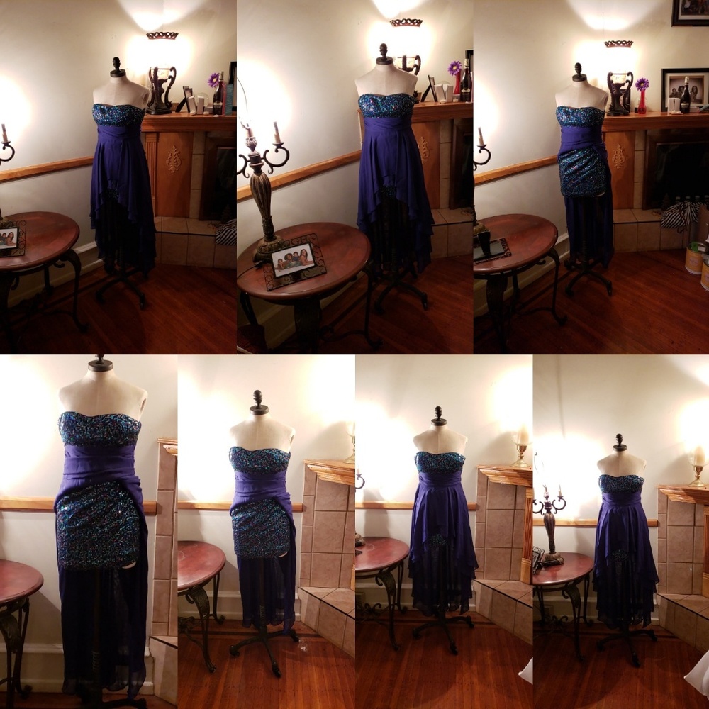 A beautiful blue dress